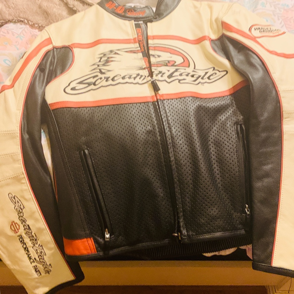 Leather Harley Davidson coat